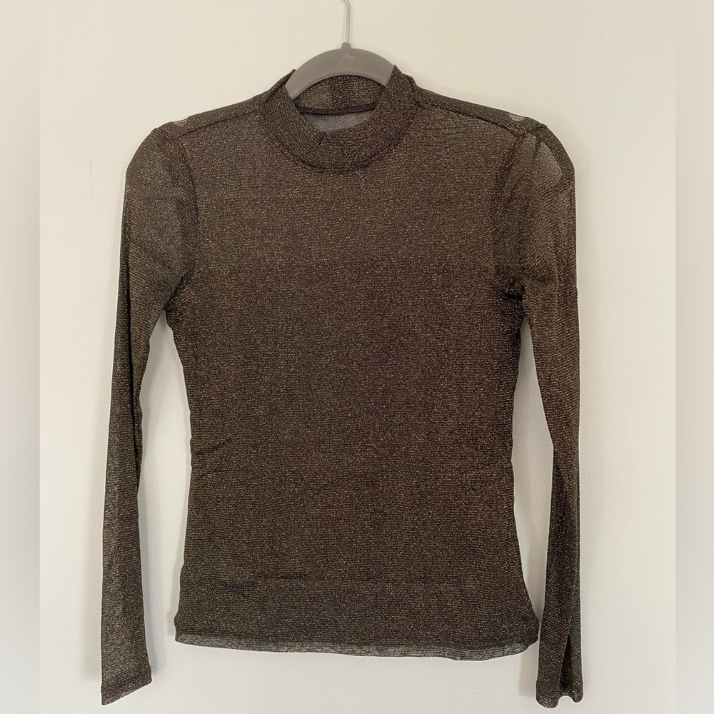 Banana Republic lured mesh top,long sleeve, xs